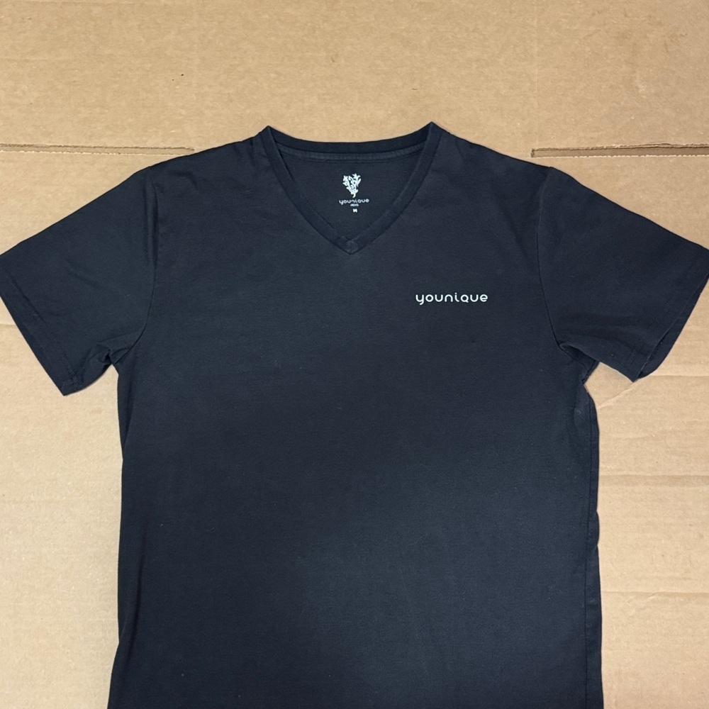 Younique Classic Black V-Neck Tee